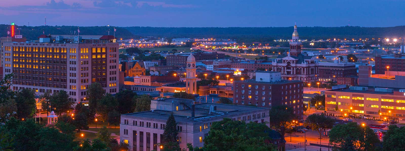 Landscape of midwest city