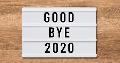 Goodbye 2020 sign