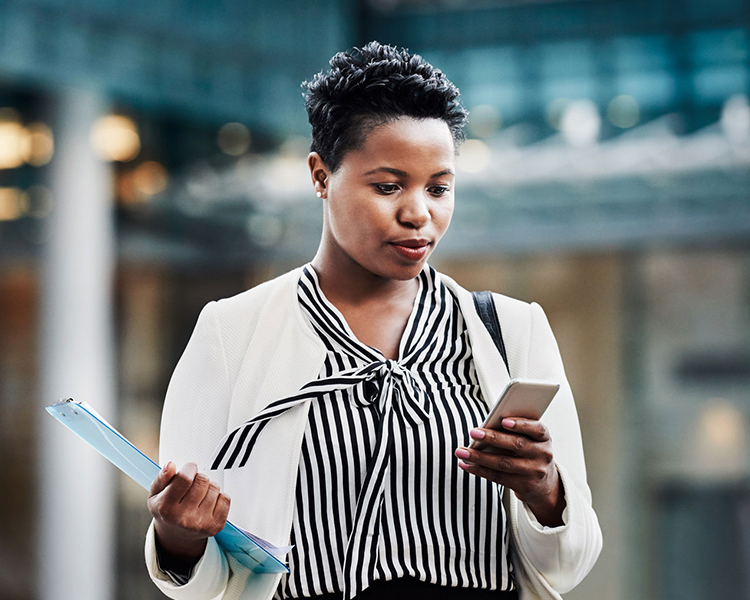 Woman Checking Phone