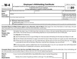 2020 Form W-4